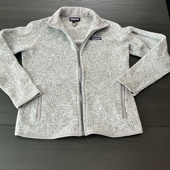 Patagonia Jackets & Blazers - Patagonia Better Sweater full Zip Fleece pullover Birch White gray Size S Bin J